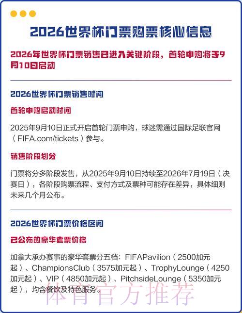 2026世界杯官方苹果购票平台精选推荐